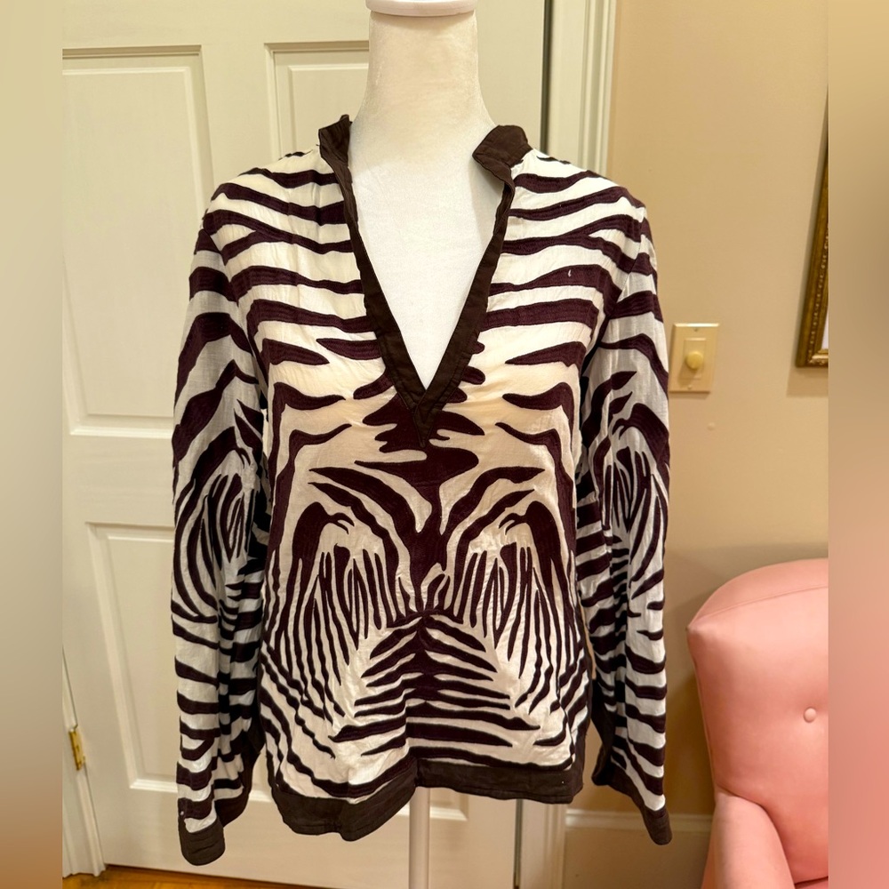 Tory Burch Zebra Blouse